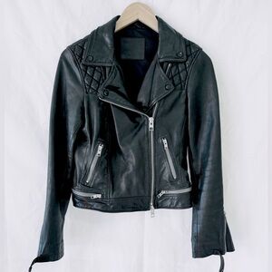 All Saints leather moto jacket
